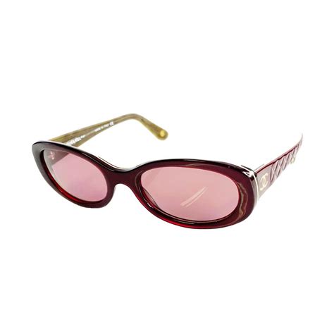 chanel red shades|authentic chanel sunglasses.